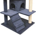 Vidaxl cat tree with sisal scratching posts 125 cm dark