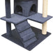 Vidaxl cat tree with sisal scratching posts 125 cm dark