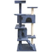 Vidaxl cat tree with sisal scratching posts 125 cm dark