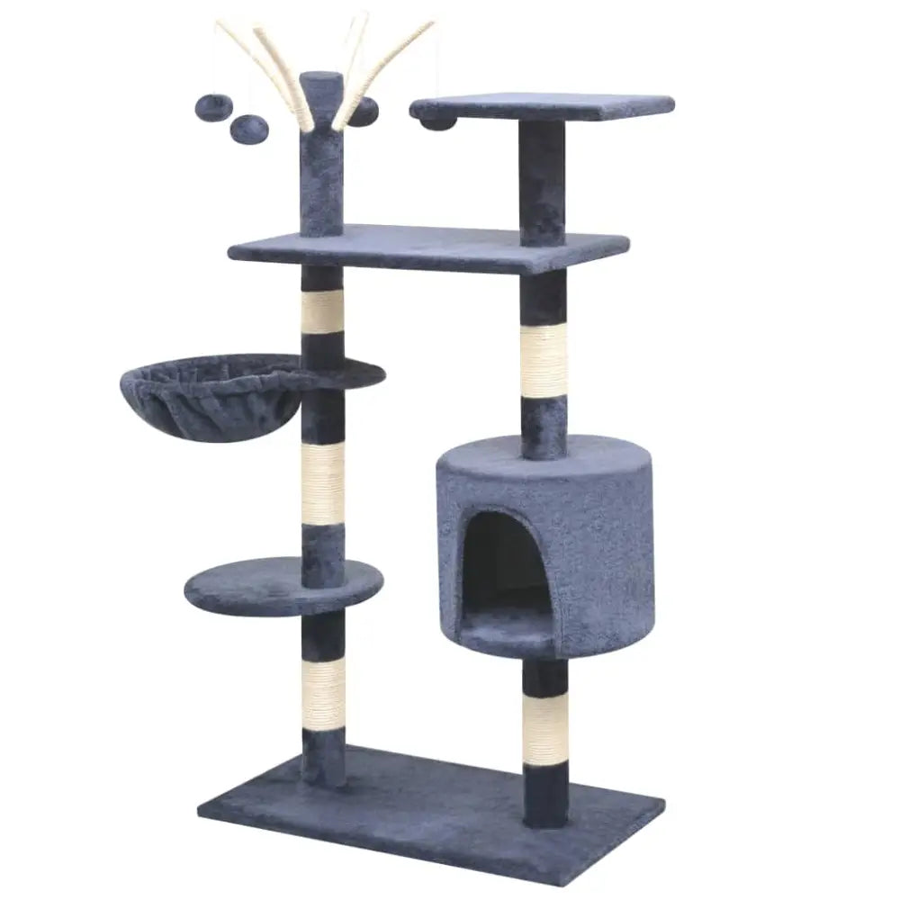 Vidaxl cat tree with sisal scratching posts 125 cm dark