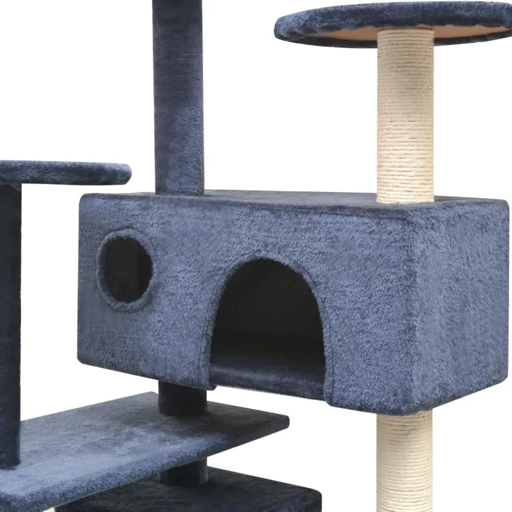 Vidaxl cat tree with sisal scratching posts 125 cm dark