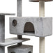 Vidaxl cat tree with sisal scratching posts 125 cm grey