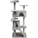 Vidaxl cat tree with sisal scratching posts 125 cm grey