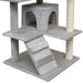 Vidaxl cat tree with sisal scratching posts 125 cm grey