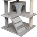 Vidaxl cat tree with sisal scratching posts 125 cm grey