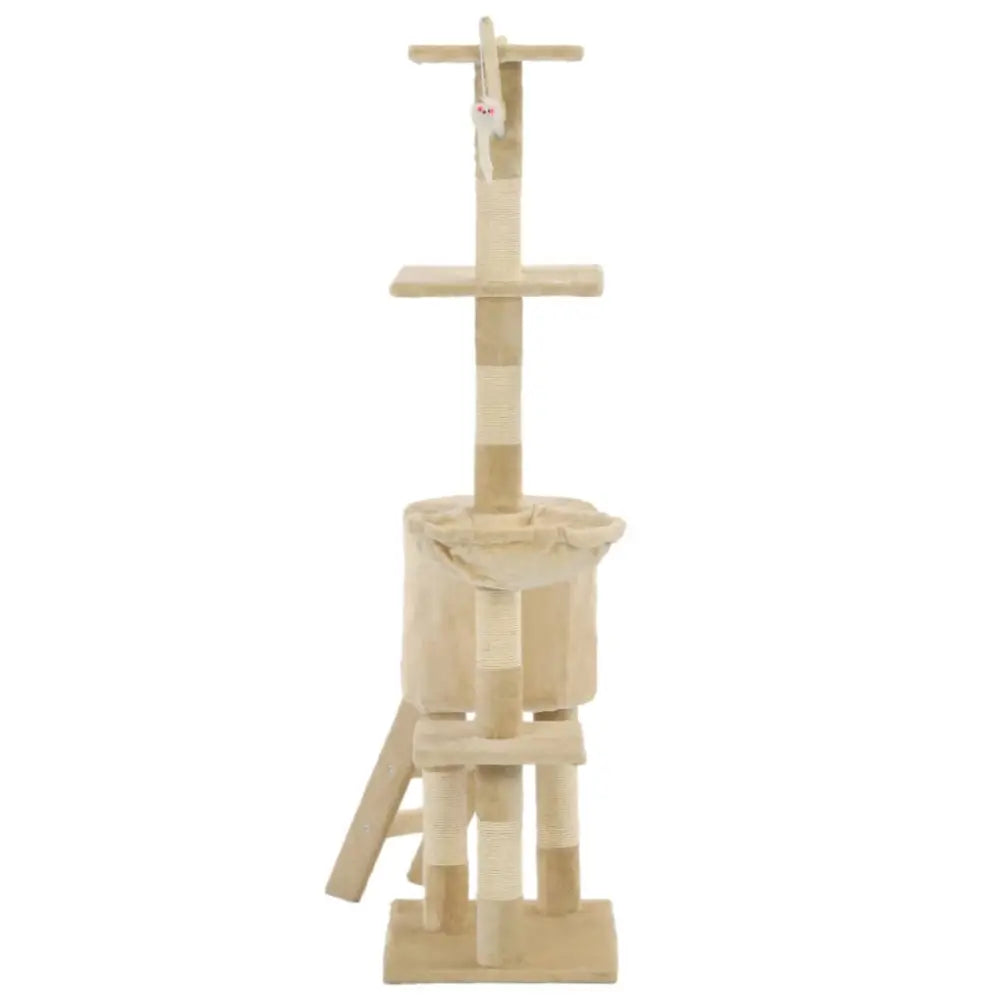 Vidaxl cat tree with sisal scratching posts 138 cm beige