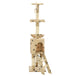 Vidaxl cat tree with sisal scratching posts 138 cm beige