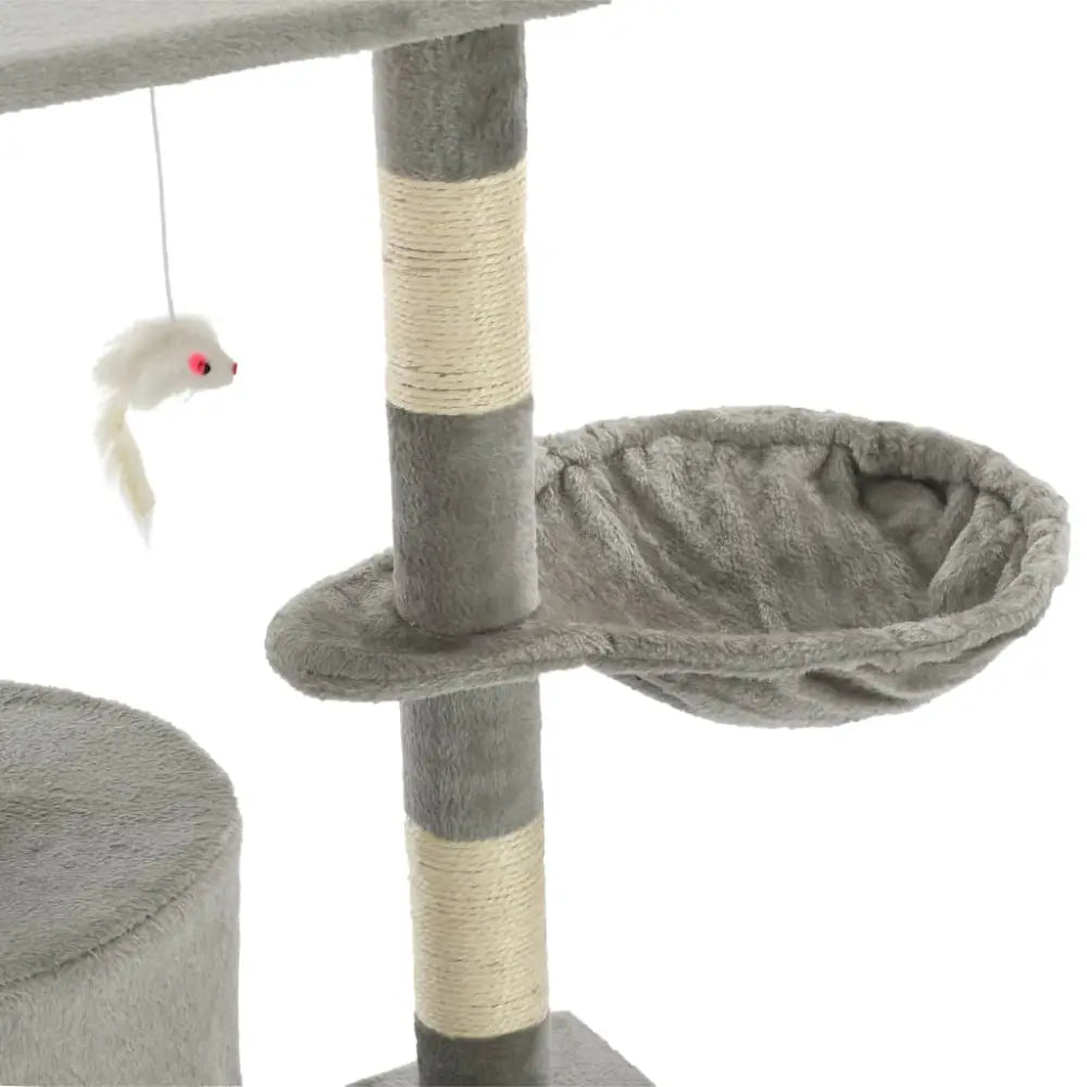 Vidaxl cat tree with sisal scratching posts 138 cm grey