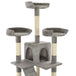 Vidaxl cat tree with sisal scratching posts 170 cm grey