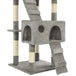 Vidaxl cat tree with sisal scratching posts 170 cm grey