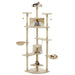 Vidaxl cat tree with sisal scratching posts 203 cm beige