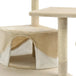 Vidaxl cat tree with sisal scratching posts 203 cm beige