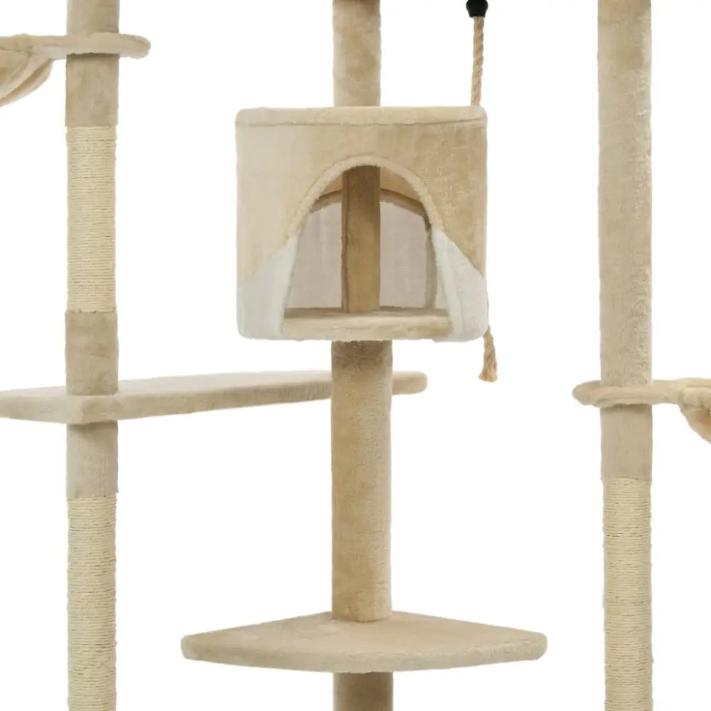 Vidaxl cat tree with sisal scratching posts 203 cm beige