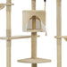 Vidaxl cat tree with sisal scratching posts 203 cm beige