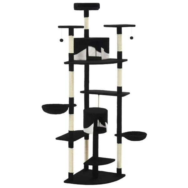 Vidaxl cat tree with sisal scratching posts 203 cm black