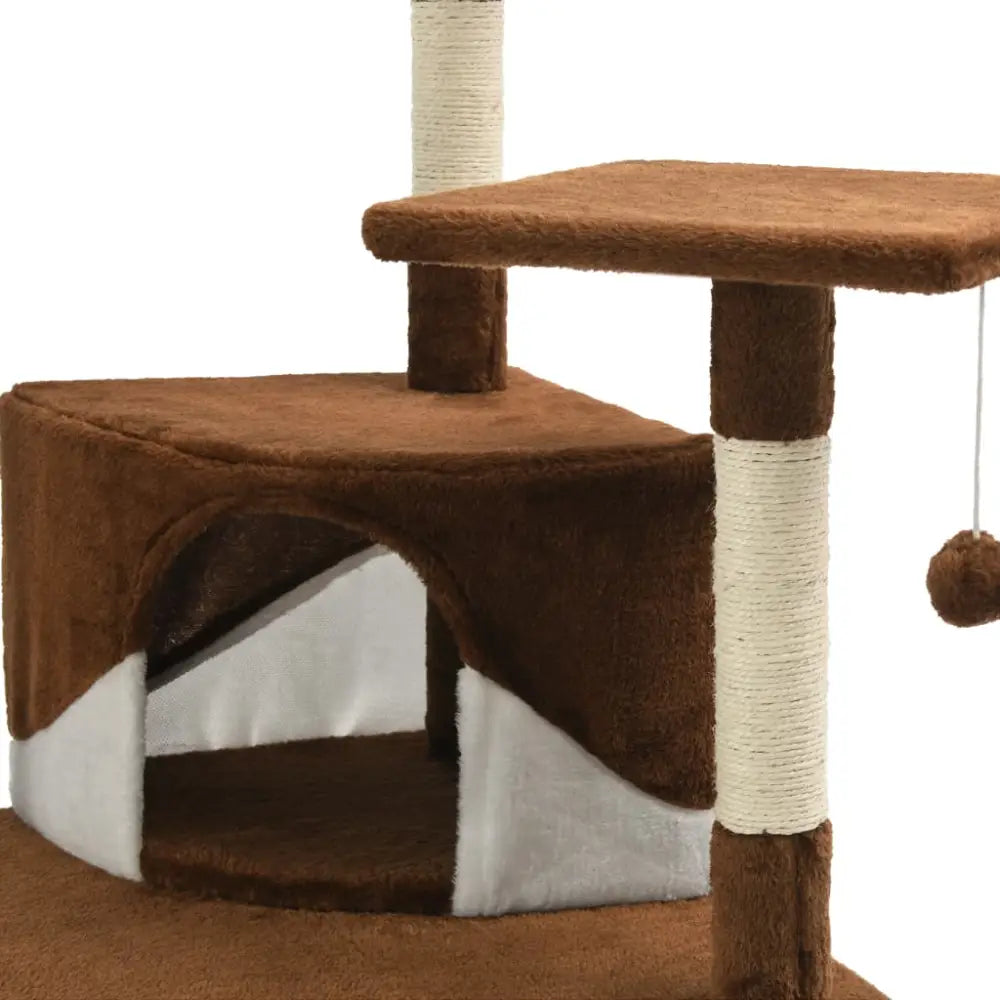 Vidaxl cat tree with sisal scratching posts 203 cm brown