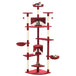 Vidaxl cat tree with sisal scratching posts 203 cm red