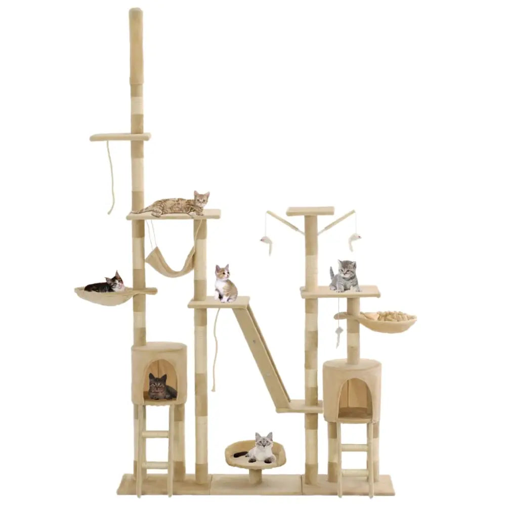 Vidaxl cat tree with sisal scratching posts 230-250 cm