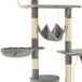 Vidaxl cat tree with sisal scratching posts 230-250 cm grey