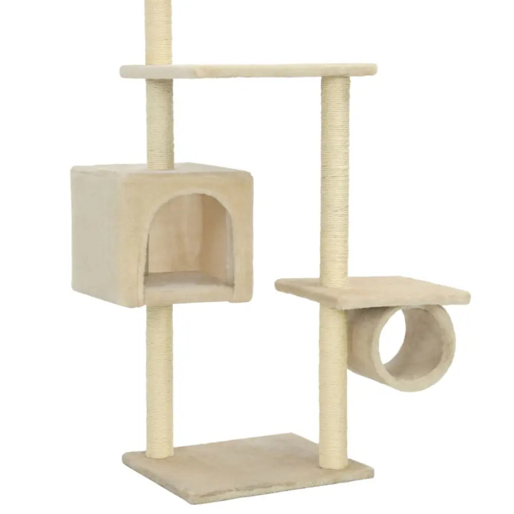 Vidaxl cat tree with sisal scratching posts 260 cm beige