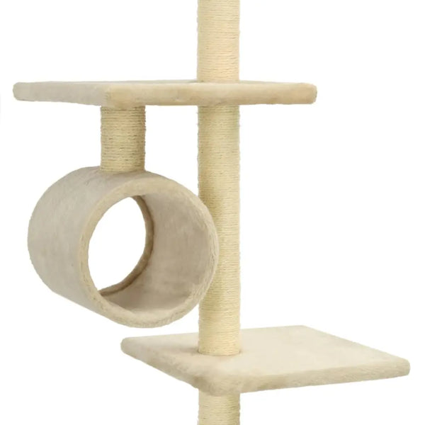 Vidaxl cat tree with sisal scratching posts 260 cm beige