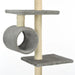 Vidaxl cat tree with sisal scratching posts 260 cm grey