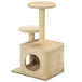 Vidaxl cat tree with sisal scratching posts 60 cm beige