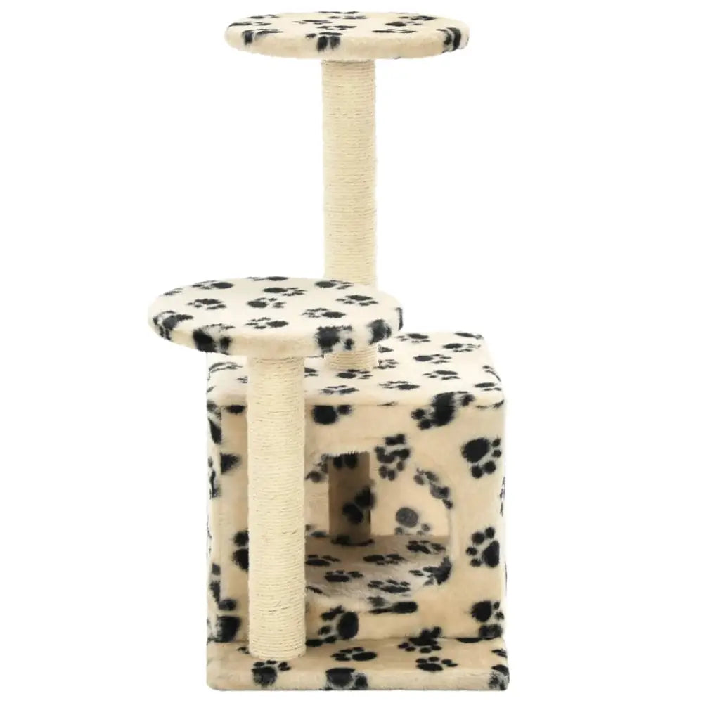 Vidaxl cat tree with sisal scratching posts 60 cm beige paw