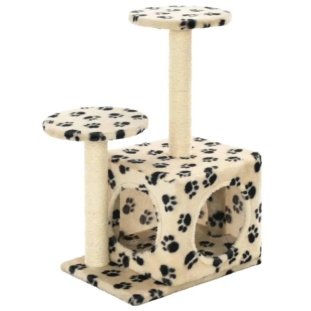 Vidaxl cat tree with sisal scratching posts 60 cm beige paw