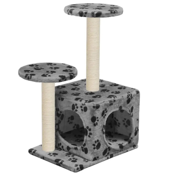 Vidaxl cat tree with sisal scratching posts 60 cm grey paw