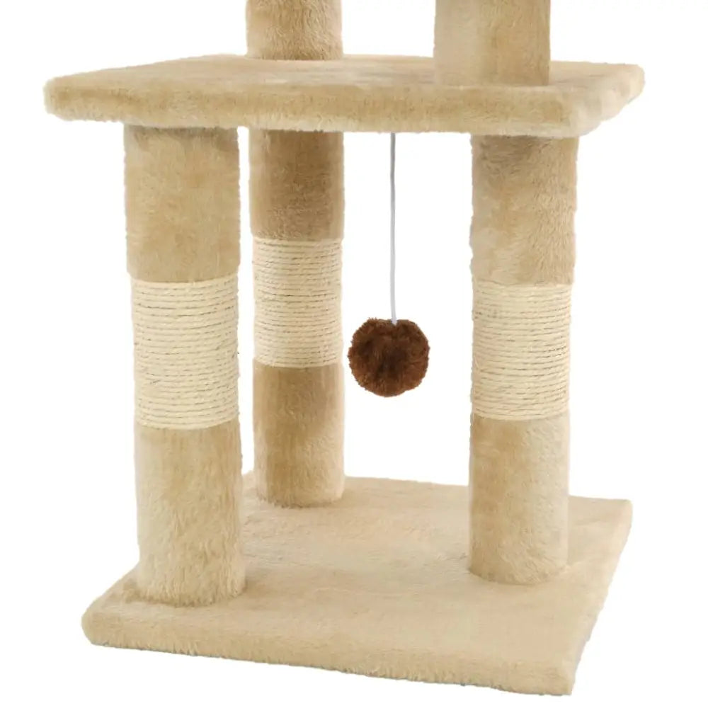 Vidaxl cat tree with sisal scratching posts 65 cm beige