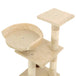 Vidaxl cat tree with sisal scratching posts 65 cm beige