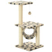 Vidaxl cat tree with sisal scratching posts 65 cm beige paw