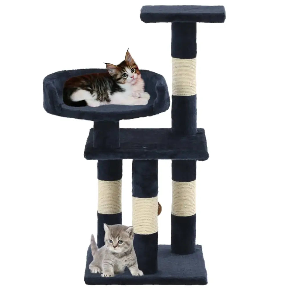 Vidaxl cat tree with sisal scratching posts 65 cm blue