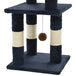 Vidaxl cat tree with sisal scratching posts 65 cm blue