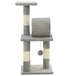 Vidaxl cat tree with sisal scratching posts 65 cm grey