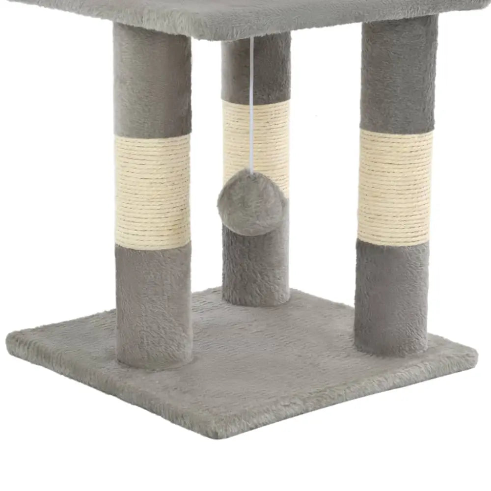 Vidaxl cat tree with sisal scratching posts 65 cm grey