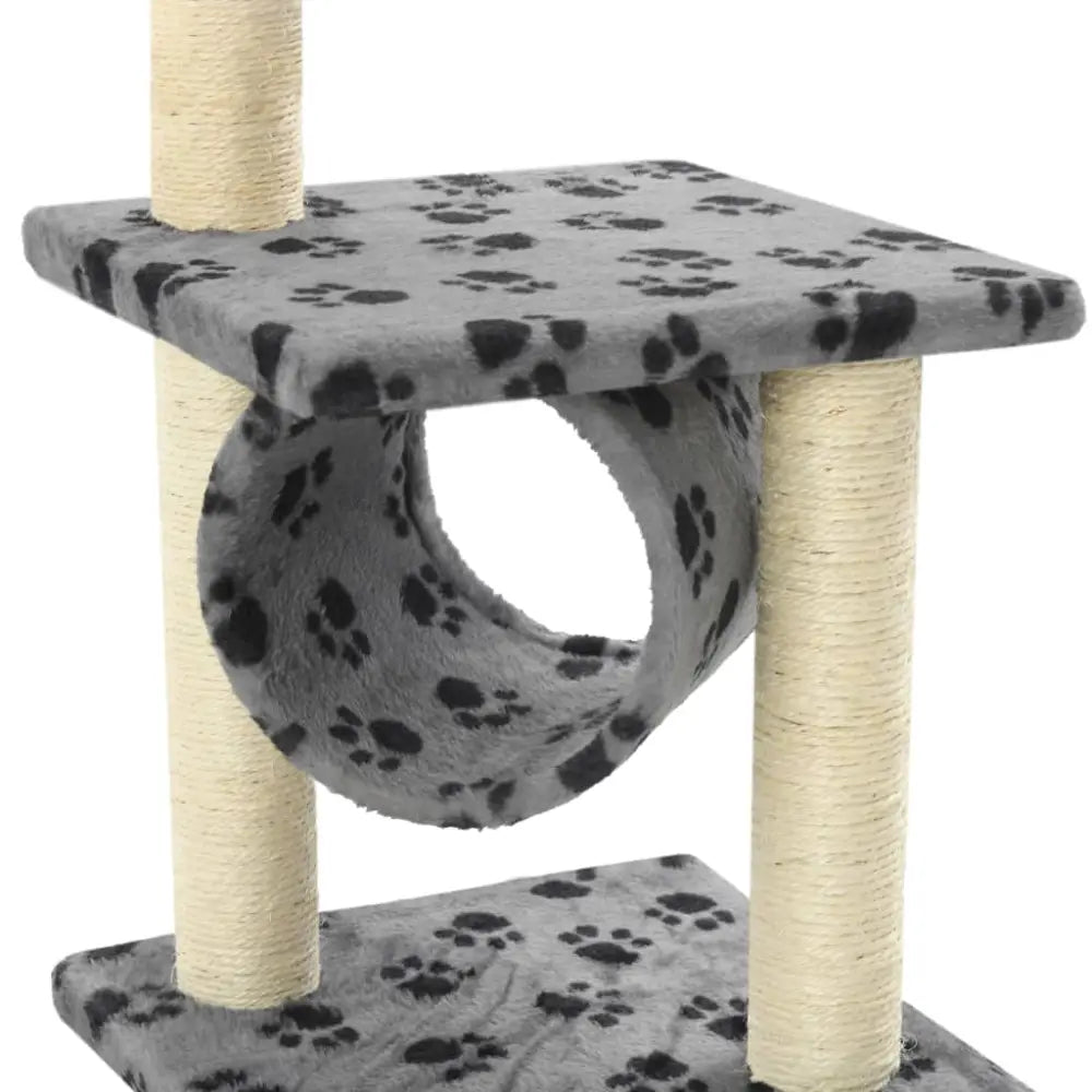 Vidaxl cat tree with sisal scratching posts 65 cm grey paw