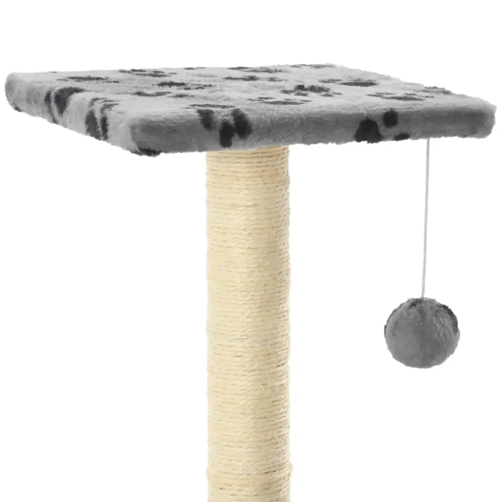 Vidaxl cat tree with sisal scratching posts 65 cm grey paw