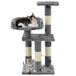 Vidaxl cat tree with sisal scratching posts 65 cm paw