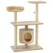 Vidaxl cat tree with sisal scratching posts 95 cm beige