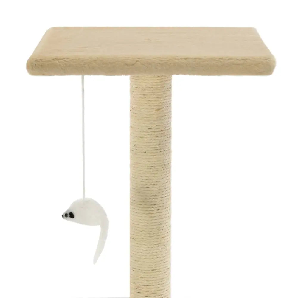 Vidaxl cat tree with sisal scratching posts 95 cm beige