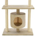 Vidaxl cat tree with sisal scratching posts 95 cm beige