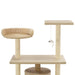 Vidaxl cat tree with sisal scratching posts 95 cm beige