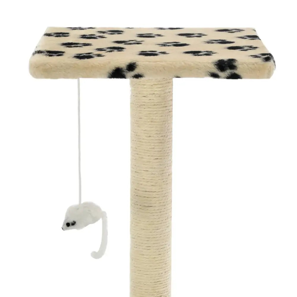 Vidaxl cat tree with sisal scratching posts 95 cm beige paw