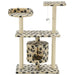 Vidaxl cat tree with sisal scratching posts 95 cm beige paw