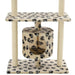 Vidaxl cat tree with sisal scratching posts 95 cm beige paw