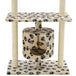 Vidaxl cat tree with sisal scratching posts 95 cm beige paw