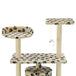 Vidaxl cat tree with sisal scratching posts 95 cm beige paw