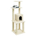 Vidaxl cat tree with sisal scratching posts cream 105 cm